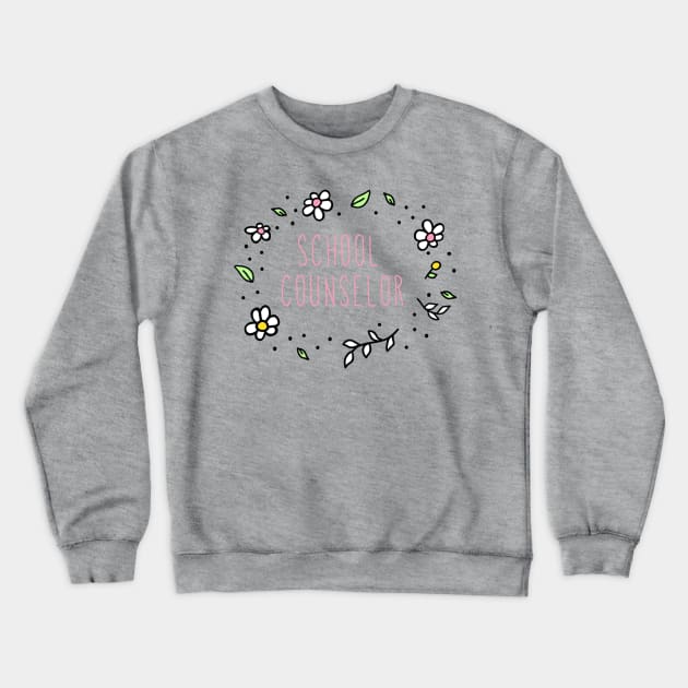 school counselor Crewneck Sweatshirt by stickersbycare